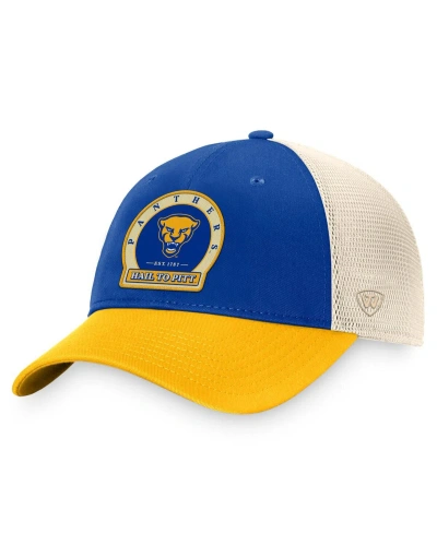 Top Of The World Men's  Royal Pitt Panthers Refined Trucker Adjustable Hat