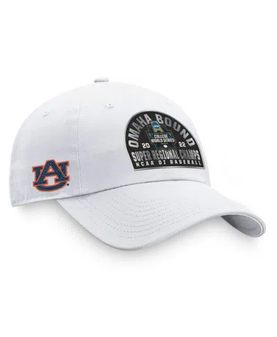 Top Of The World Men's  White Auburn Tigers 2022 Ncaa Men's Baseball Super Regional Champions Locker