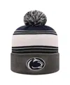 Top Of The World Men's True Navy Penn State Nittany Lions Ambient Cuffed With Pom Knit Hat In Green