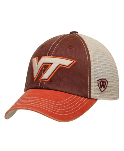 Top Of The World Men's Virginia Tech Hokies  Offroad Trucker Adjustable Hat In Maroon