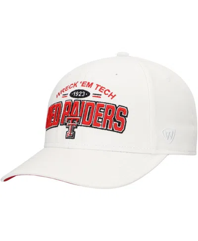 Top Of The World Men's White Texas Tech Red Raiders Iconic Logo Adjustable Hat
