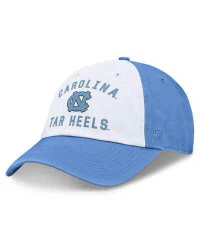 Top Of The World Men's White/carolina Blue North Carolina Tar Heels Heritage Weston Adjustable Hat