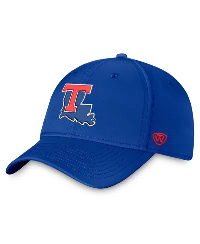 Top Of The World Men'sâ Royal Louisiana Tech Bulldogs Reflex 2.0 Logo Flex Hat