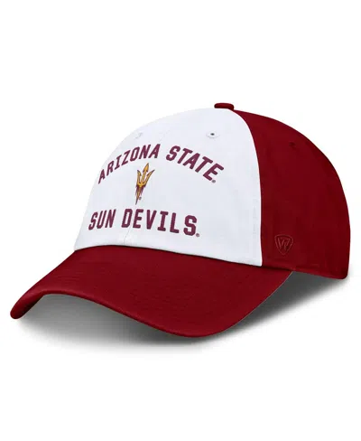 Top Of The World Men'sâ White Arizona State Sun Devils Weston Adjustable Hat