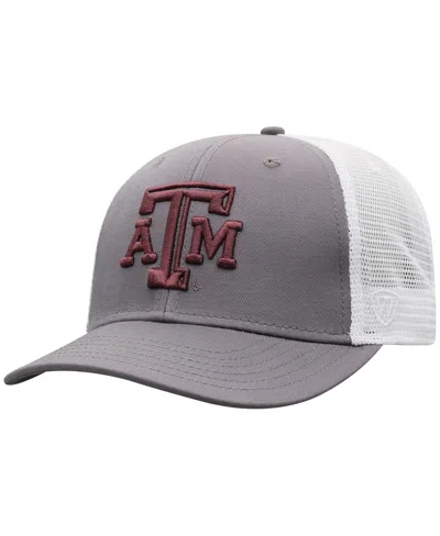 Top Of The World Men's Gray/white Texas A&m Aggies Victory Adjustable Hat In Gray,white