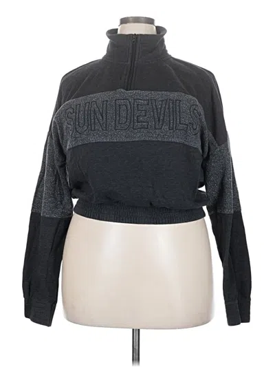 Pre-owned Top Of The World Pullover Sweater Gray Turtleneck Tops