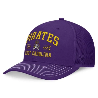 Top Of The World Purple Ecu Pirates Carson Trucker Adjustable Hat