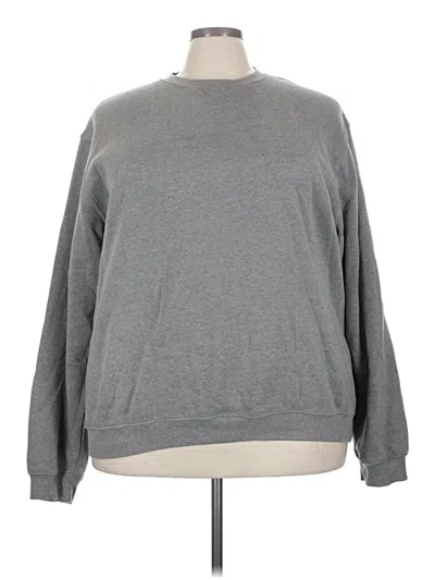 Pre-owned Top Of The World Sweatshirt Gray Crew Neck Tops