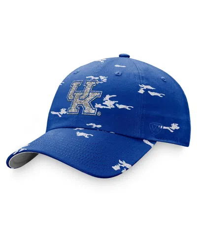 Top Of The World Women's Royal Kentucky Wildcats Oht Military Appreciation Betty Adjustable Hat In Blue