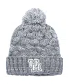 Top Of The World Women's  Heather Gray Houston Cougars Arctic Cuffed Knit Hat With Pom In Heather Gray