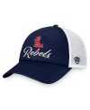 TOP OF THE WORLD WOMEN'S TOP OF THE WORLD NAVY, WHITE OLE MISS REBELS CHARM TRUCKER ADJUSTABLE HAT