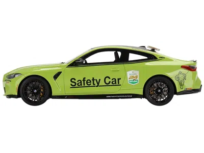 Top Speed Bmw M4 "safety Car" Light Green With Carbon Top "24 Hours Of Daytona" (2022) 1/18 Model Car By Top S