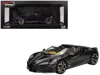 Top Speed Bugatti W16 Mistral Black With Yellow Interior 1/18 Model Car By  In Black