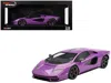 Top Speed Lamborghini Countach Lpi 800-4 Viola 30th Purple Metallic 1/18 Model Car By