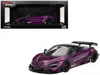 Top Speed Mclaren 720s "lb-works" Purple Metallic With Black Top 1/18 Model Car By  In Purple