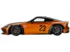 Top Speed Nissan Z Rhd (right Hand Drive) #23 "lb-nation Works" Orange Metallic With Matt Black Hood And Black