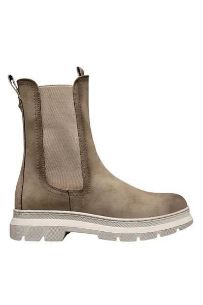 Top Staka Women's Mid Calf Boots In Khaki In Multi