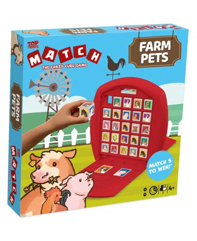 Top Trumps Match The Crazy Cube Game Set, Farm Pets, 41 Pieces In Multi