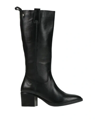 Top3 Shoes Woman Boot Black Size 8 Leather