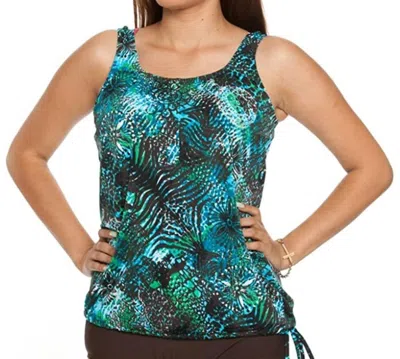 Topanga By T.h.e. Blouson Top Trinidad In Multi