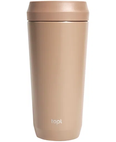Topl Us To Go Lid Cup 16 Oz. Grande Travel Tumbler In Brown