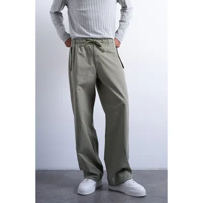 Topman Baggy Canvas Trousers In Orange