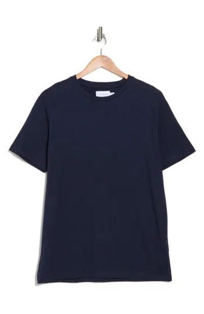 Topman Classic Fit Cotton T-shirt In Mid Blue