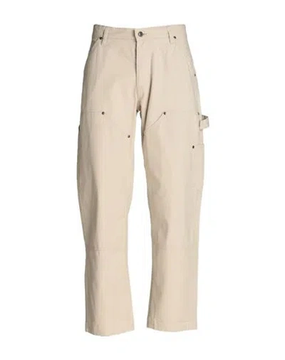 Topman Man Pants Beige Size 36w-30l Cotton