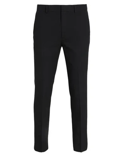 Topman Man Pants Black Size 30w-32l Polyester, Viscose, Elastane