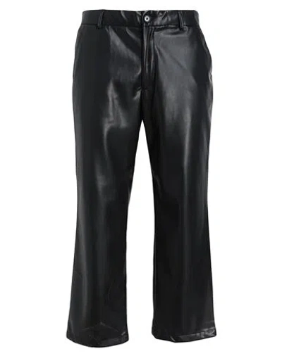 Topman Man Pants Black Size 32w-30l Polyester, Polyurethane Coated