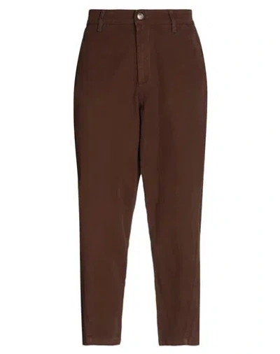 Topman Man Pants Cocoa Size 36w-30l Cotton In Brown