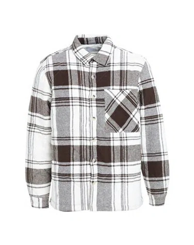 Topman Man Shirt Brown Size Xs Cotton