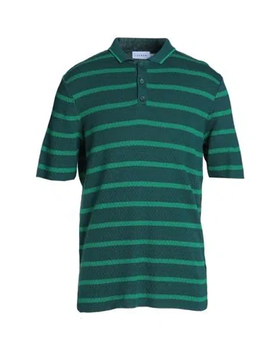 Topman Man Sweater Dark Green Size Xl Acrylic, Cotton