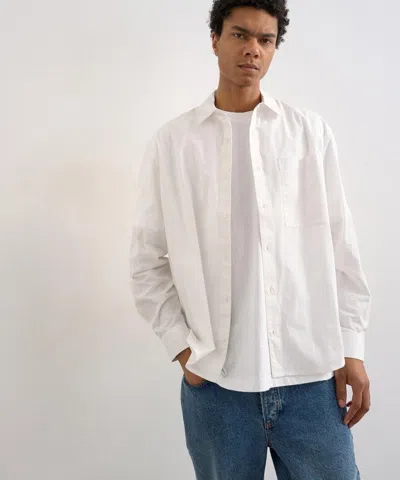 Topman Mens White Oversized Formal Poplin Shirt