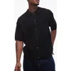 Topman Open Knit Button-up Shirt
