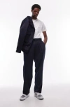 TOPMAN TOPMAN PLEATED WIDE LEG SUIT PANTS