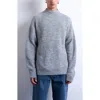 Topman Rib Mock Neck Sweater In Gray
