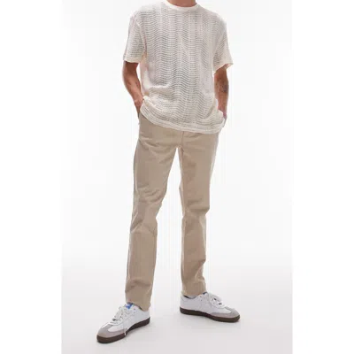 Topman Skinny Chino Pants In Stone-neutral