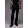 Topman Skinny Fit Textured Dress Pants In Black