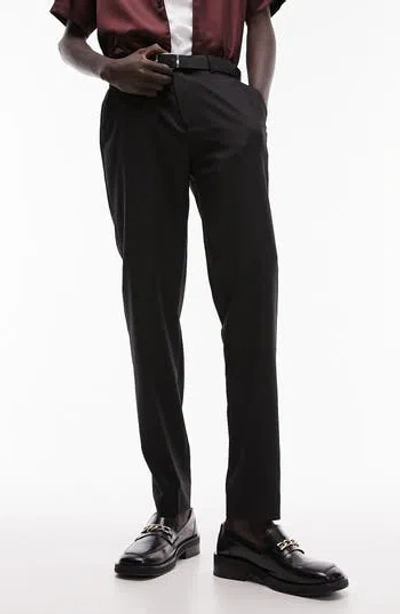 Topman Suit Pants In Black