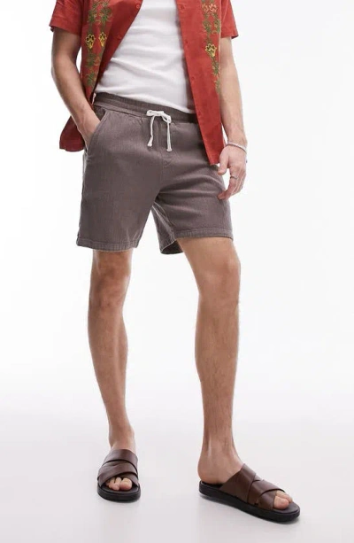 TOPMAN TEXTURED DRAWSTRING SHORTS