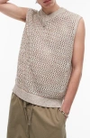 Topman Twisted Open Stitch Sweater Vest