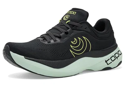 Topo Athletic Aura 2 Men's Running Shoes Charcoal/green: 7.5 D - Medium, Synthetic In Black