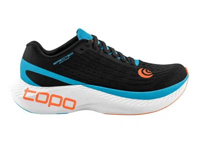 TOPO ATHLETIC MEN'S SPECTER RUNNING SHOES - MEDIUM WIDTH IN BLACK/BLUE