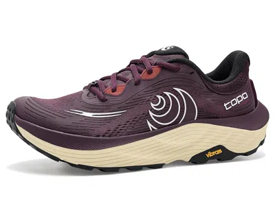 Topo Athletic Ultraventure 5 Women's Running Shoes Maroon/tan: 9.5 D - Wide, Textile In Purple