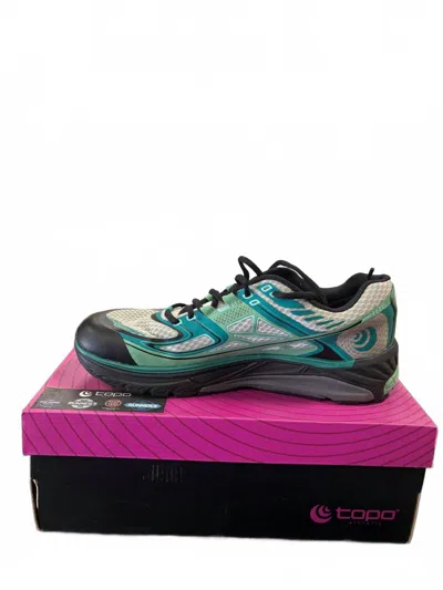 Topo Athletic Women's Ultrafly Road Running Shoes In Teal/black In Green
