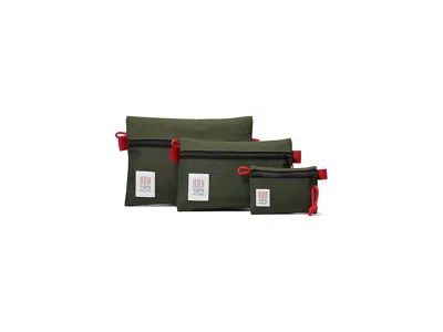 Topo Designs Accessory Bag Bundle Luggage Olive/olive: One Size In Green
