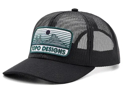 Topo Designs Corduroy Trucker Hat - Alpine View Caps Black: One Size