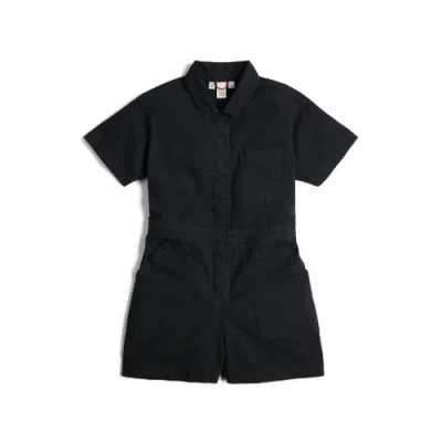 Topo Designs Dirt Romper In Black