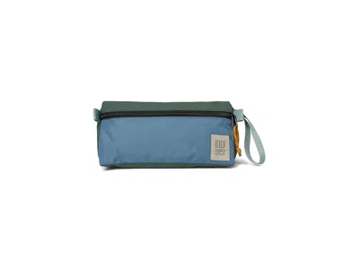 Topo Designs Dopp Kit Toiletries Case (stone Blue/forest): One Size